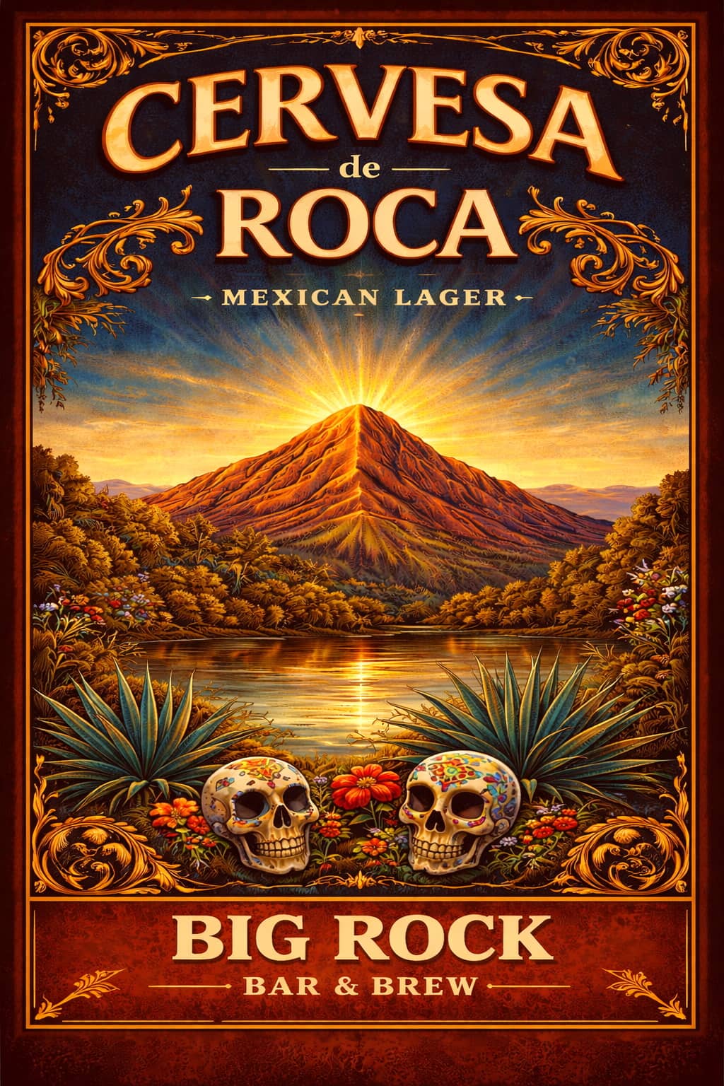 Cervesa de Roca Mexican Lager poster